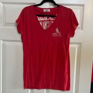 Touch by Alyssa Milano St. Louis Cardinals Bling V-Neck Tee XL
